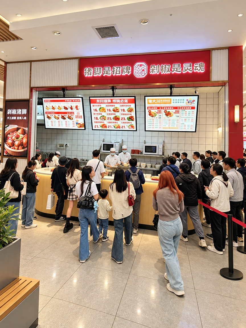 靠产品复购站稳工作餐赛道，徐大川剁椒猪脚饭的经营逻辑有多实在